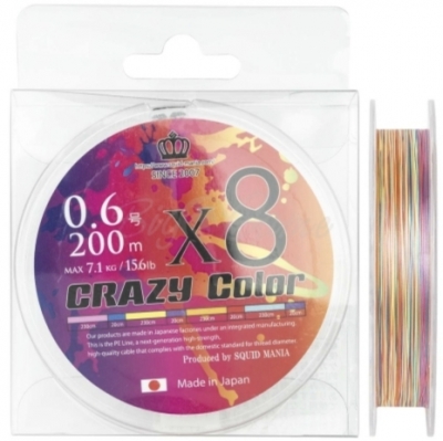 Купити шнур Squidmania CRAZY Color X8-PE