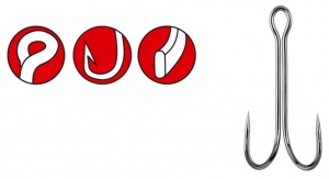 Двійник Gamakatsu Double 22 Long Shank