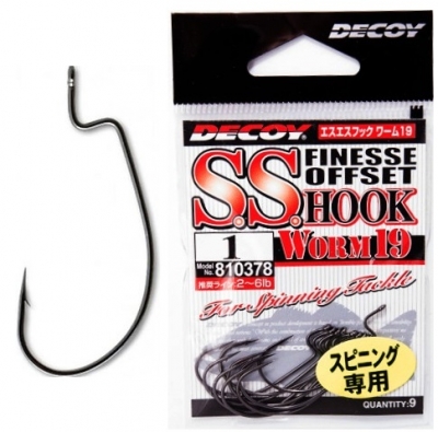 Купить крючки Decoy S.S. Hook Worm 19