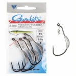 Крючок GAMAKATSU WORM EWG SUPERLINE SPRING LOCK WEIGHTED