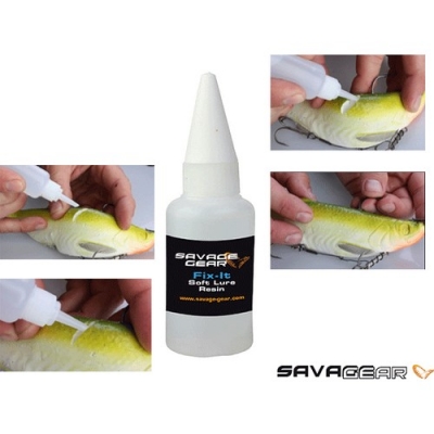 Купить клей для силиконовых приманок Savage Gear Fix-it Soft Lure Resin 20ml